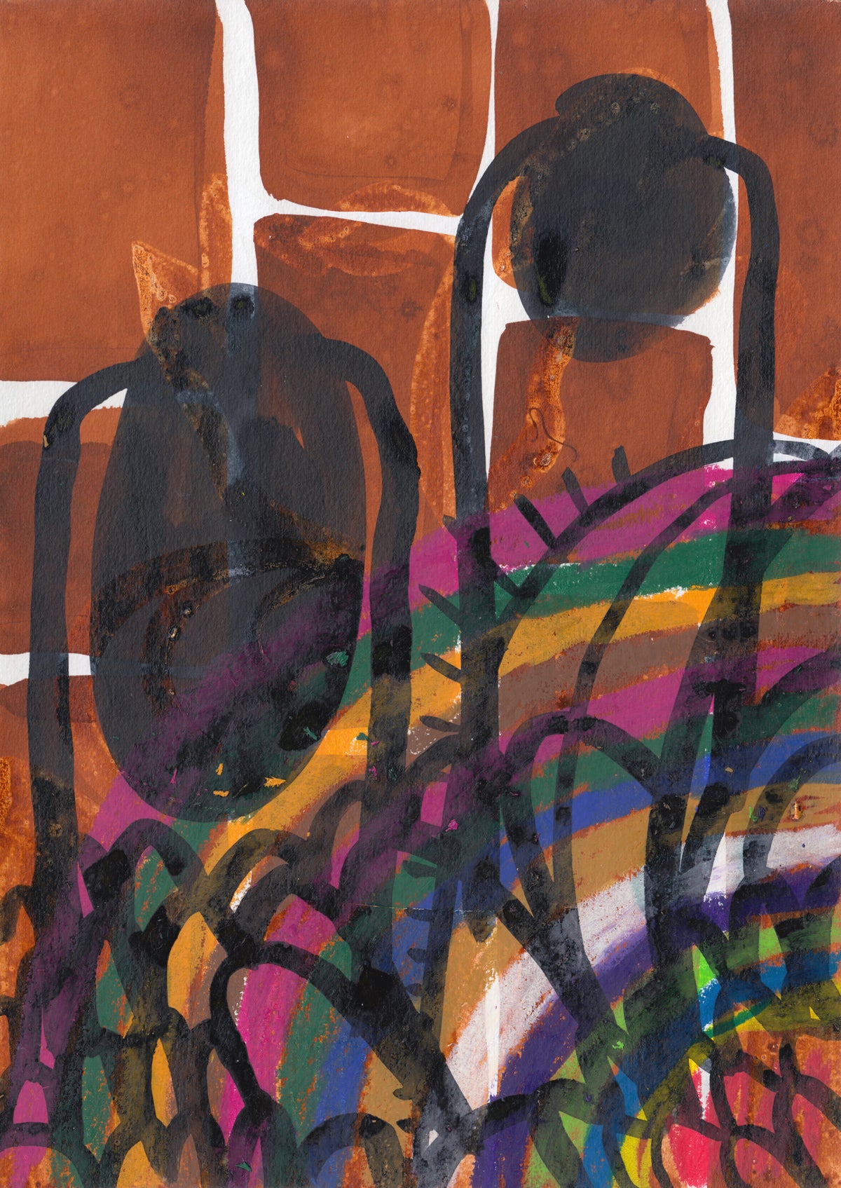 Drawing – "A walk"