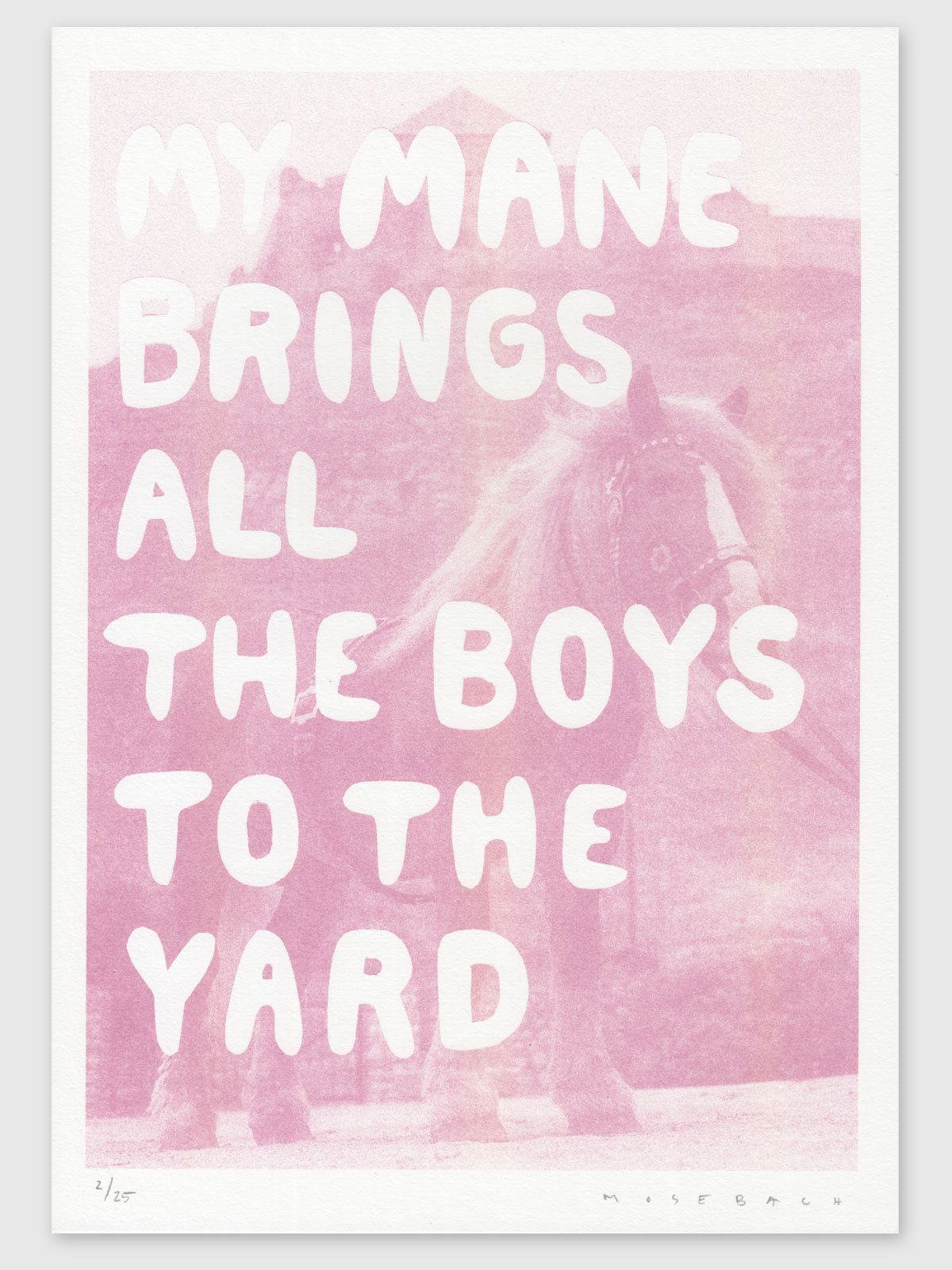 Riso Print "Mane" (A4, Mauve)