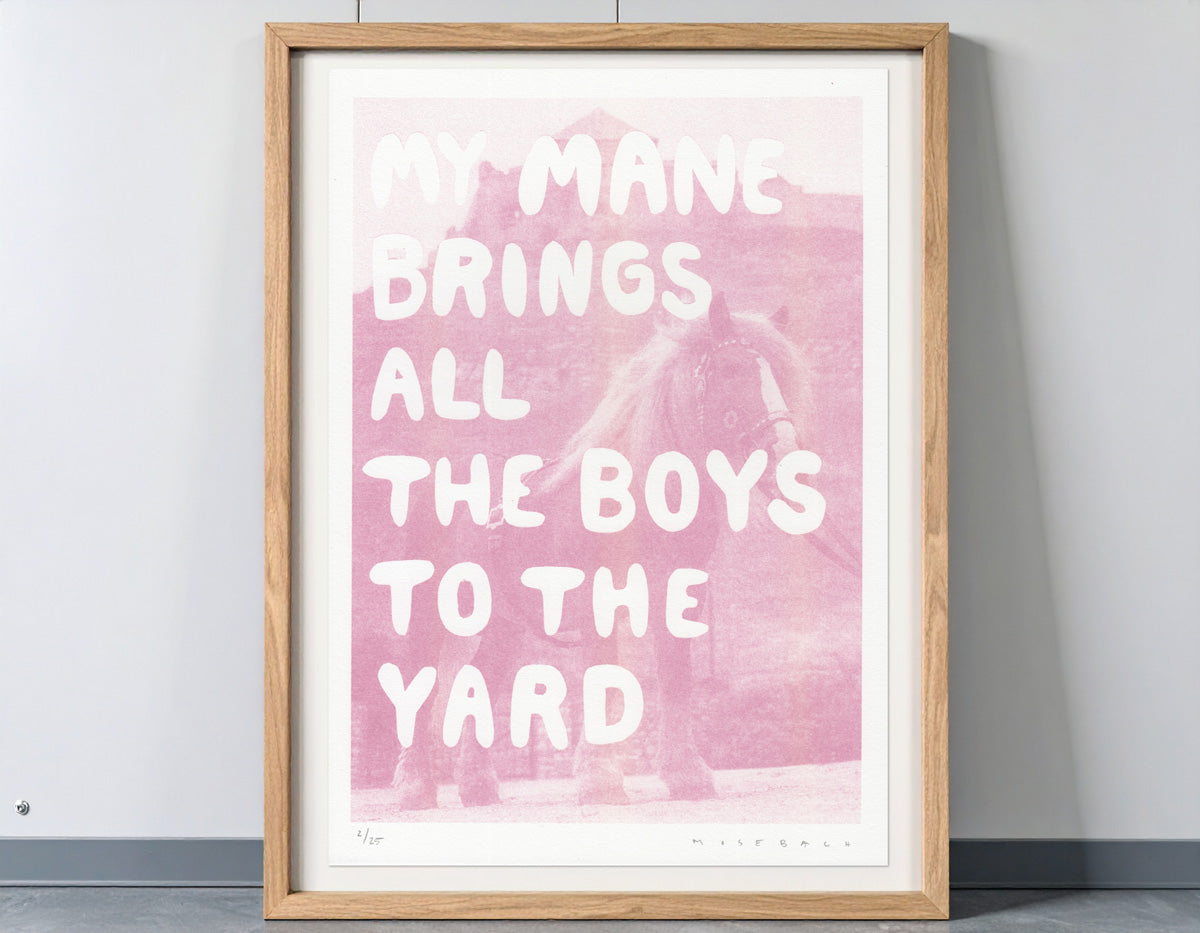 Riso Print "Mane" (A4, Mauve)