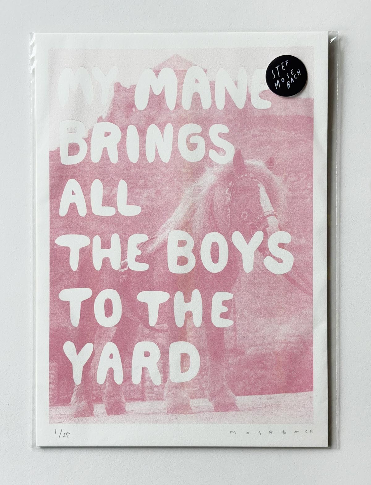 Riso Print "Mane" (A4, Mauve)