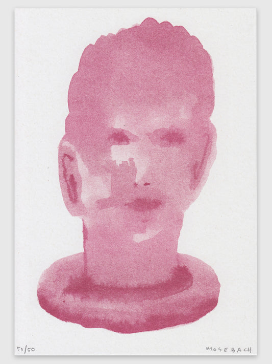 Riso Print "Red bust" (A5)