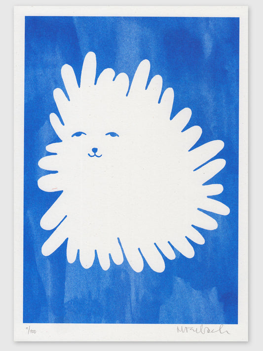 Riso print "Fluffy"