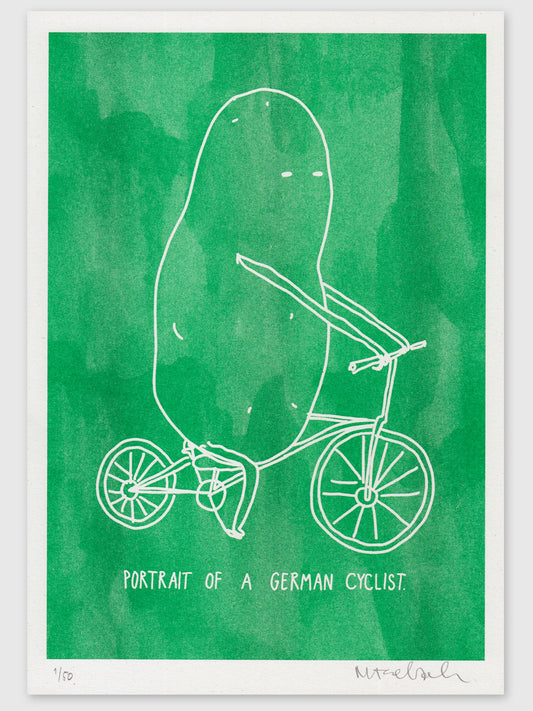 Riso print "Cyclist"