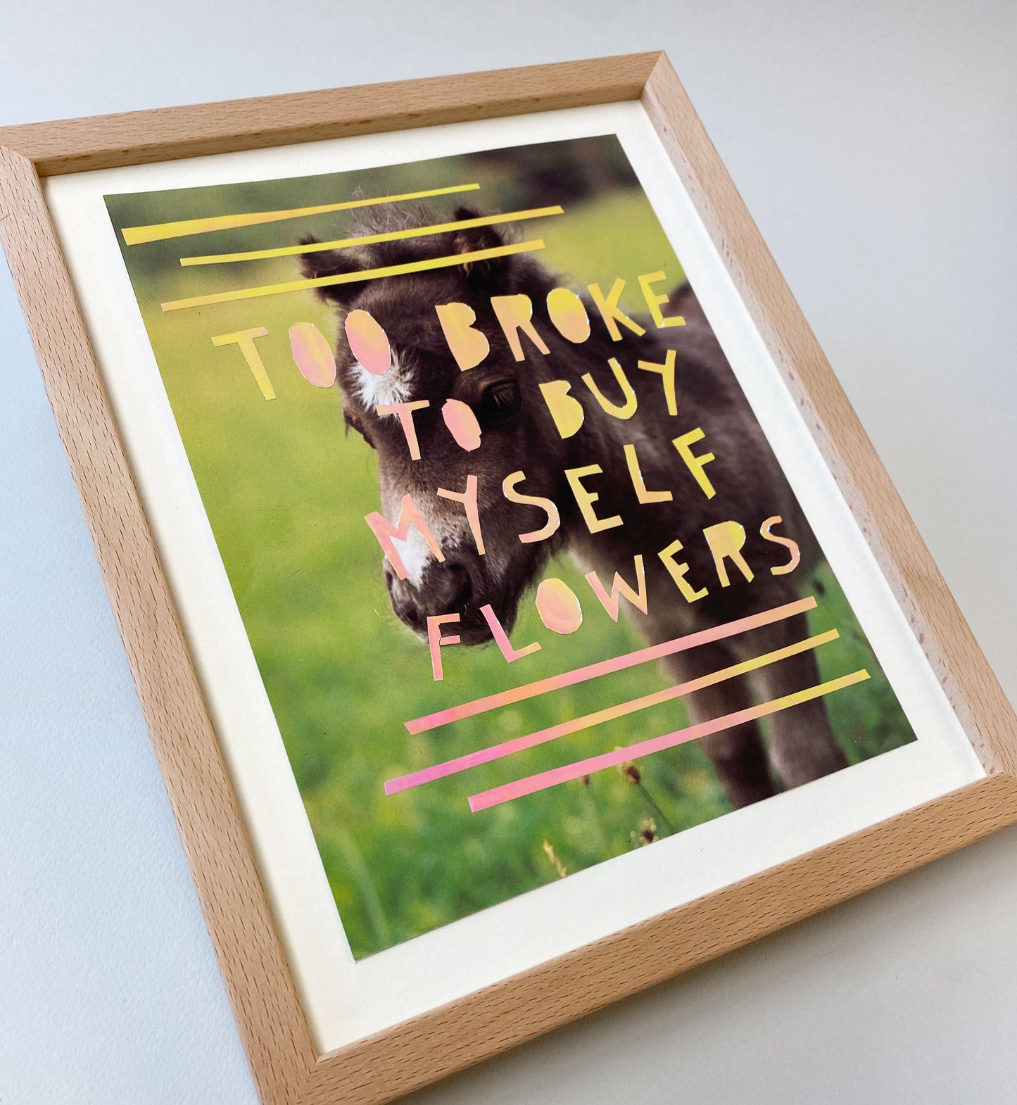 Collage  – "Too broke"